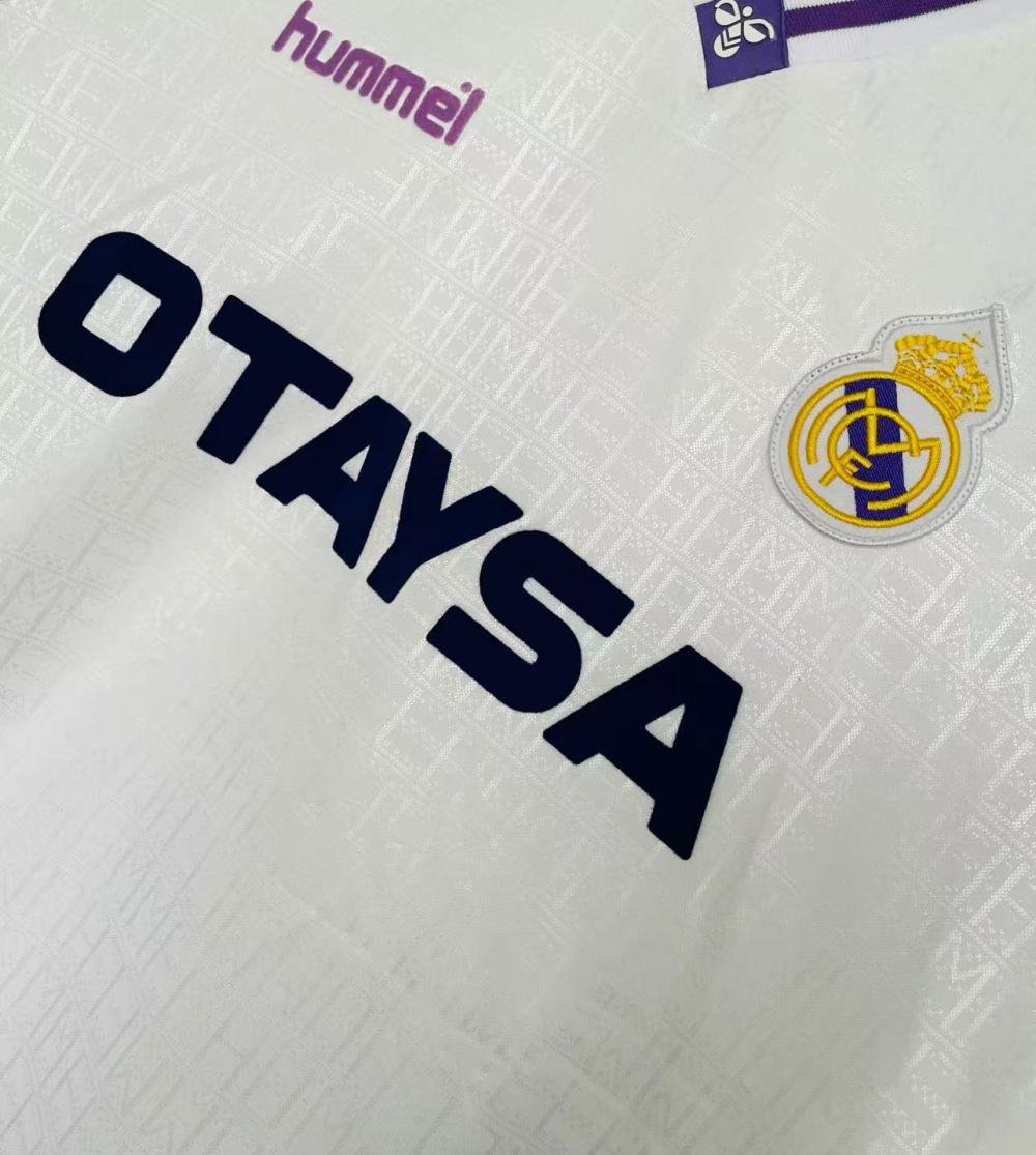 1990/1992 Retro Real Madrid Local Camiseta de fútbol Calidad tailandesa 1:1 - Imagen 3
