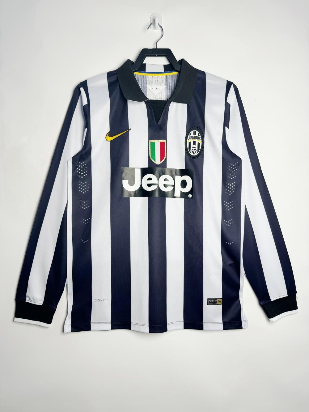 2014/2015 Rétro Manches longues Juventus Domicile Maillot de football Qualité thaï 1:1