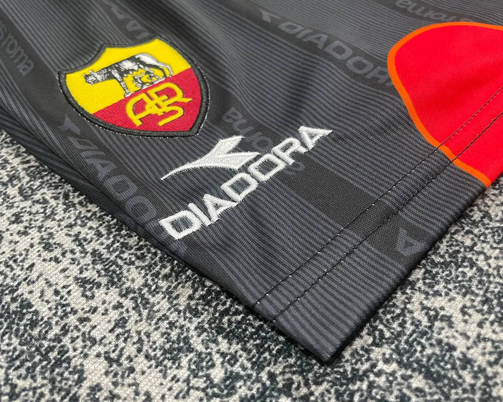 1999/2000 Retro Roma Wyjazdowa Koszulka piłkarska Jakość tajska 1:1 Rozmiar dziecięcy - obrazek 10