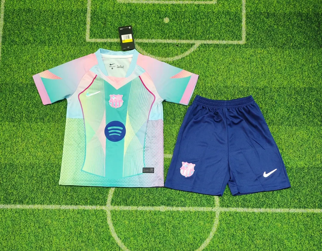 2025/2026 Barcelona Blau Training Fußballtrikot 1:1 Thai-Qualität Kindergröße