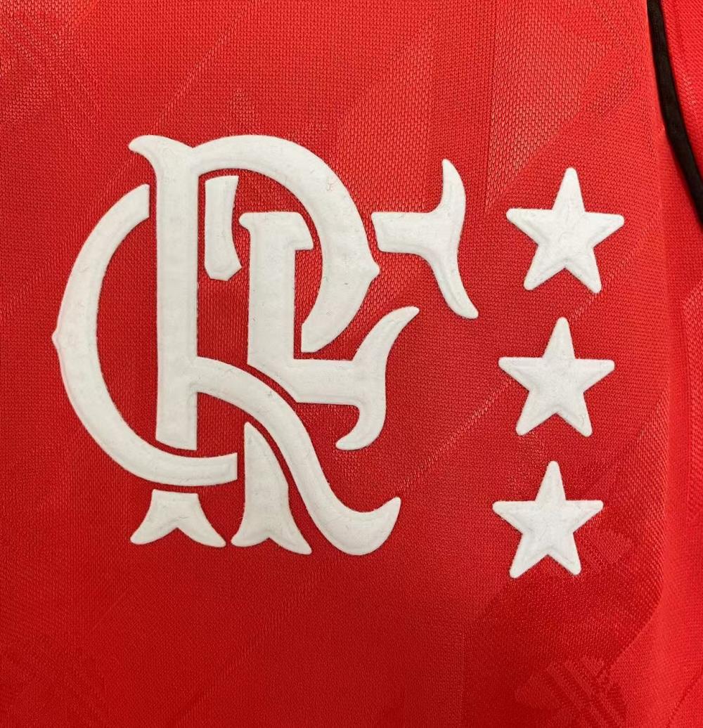 2024-2025 Retro Anma Flamengo İç saha Futbol forması 1:1 Thai Qualit - Görsel 5