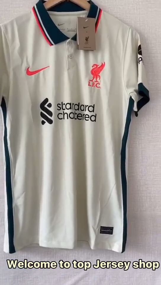 2021 / 2022 Liverpool Футбольная футболка Тайское качество 1:1 Гостевая — изображение 3