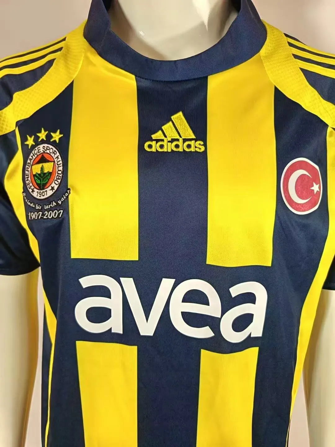 2007/2008 Retro Fenerbahce Local Camiseta de fútbol Calidad tailandesa 1:1 - Imagen 3