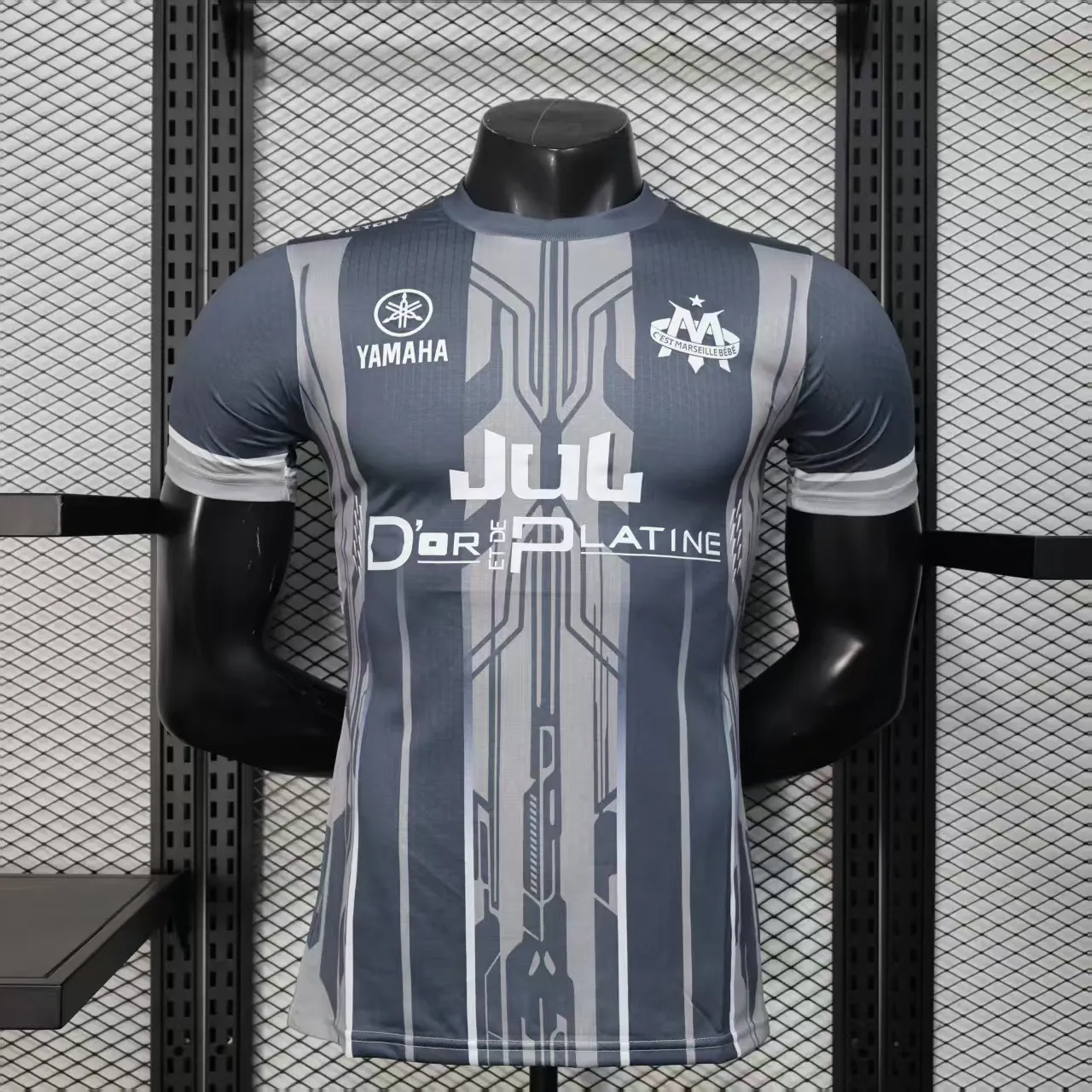 2025/2026 Игровая версия Olympique de Marseille Специальное издание Серый Футбольная футболка Тайское качество 1:1