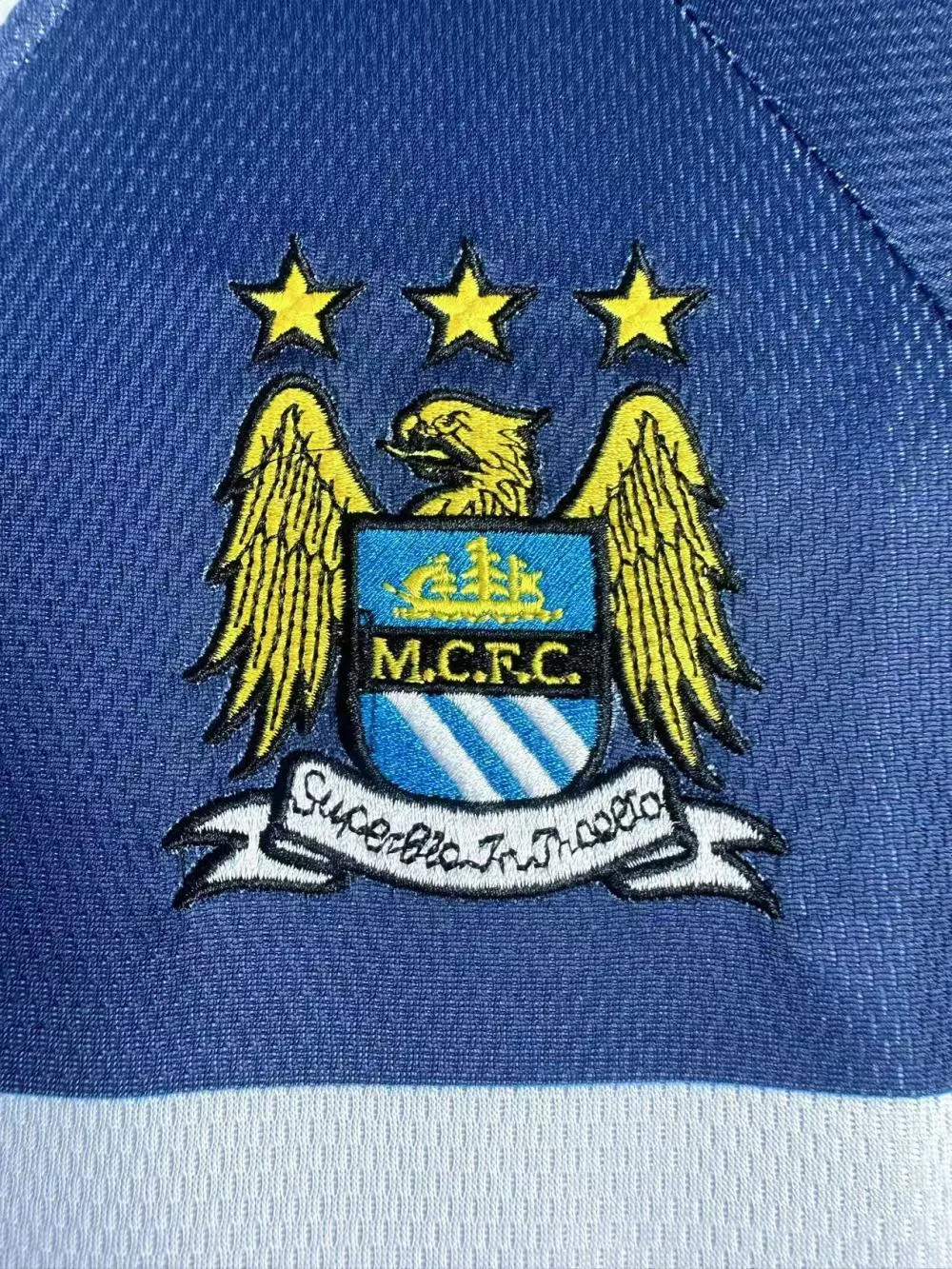 1997-1998 Retro Long Sleeve Manchester City Away Football Shirt 1:1 Thai Quality - Image 5