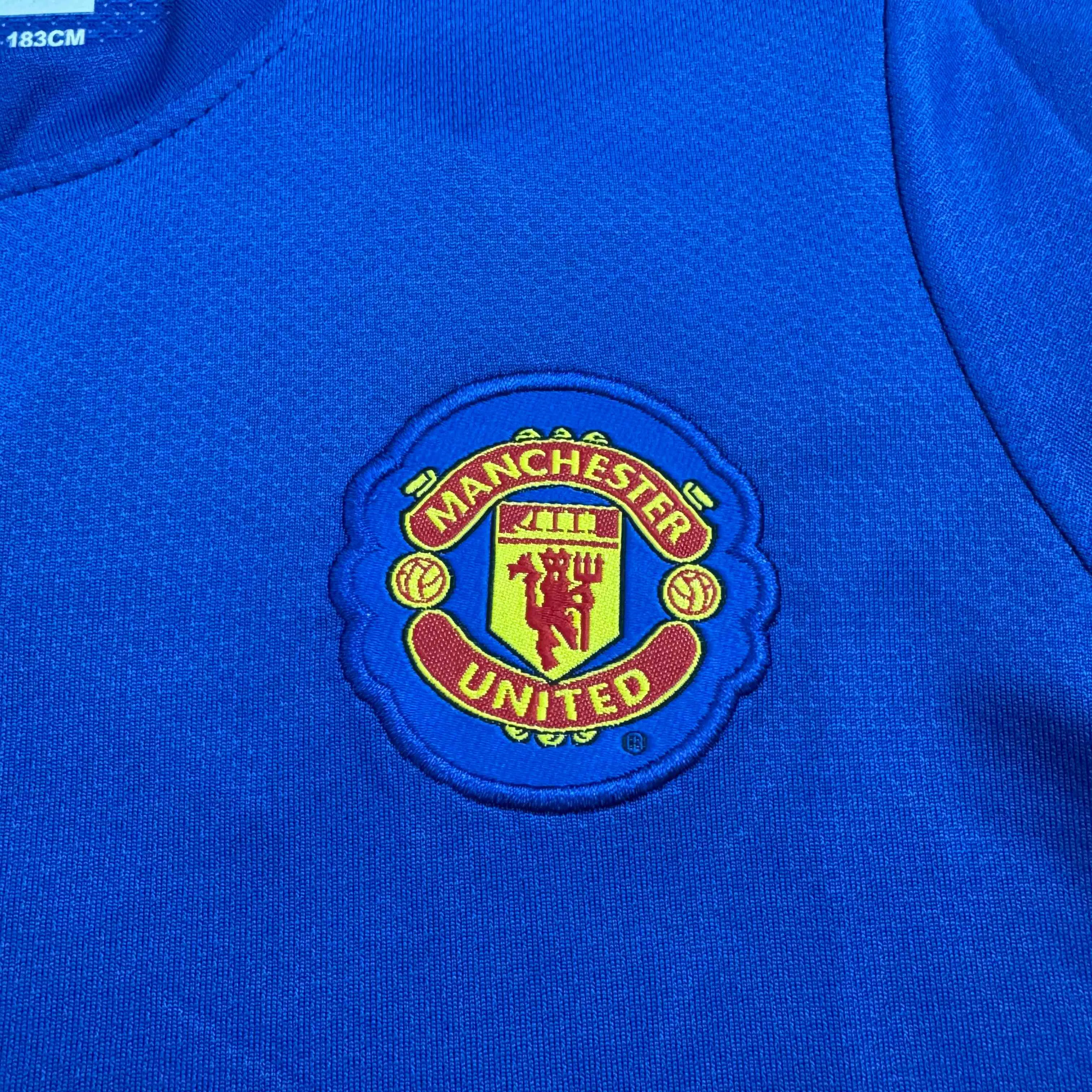 2008/2009 Retro Długi rękaw Manchester United Trzecia Wyjazdowa Koszulka piłkarska Jakość tajska 1:1 Rozmiar dziecięcy - obrazek 3
