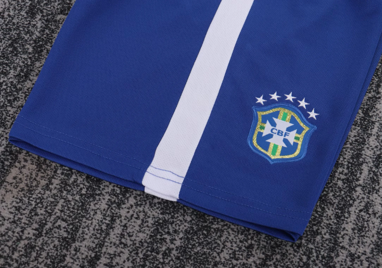 2014 Retro Brasilien Heim Fußballtrikot 1:1 Thai-Qualität Kindergröße – Bild 9