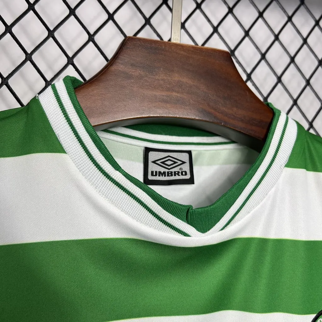 1999/2000 Ретро Celtic Домашняя Футбольная футболка Тайское качество 1:1 — изображение 5