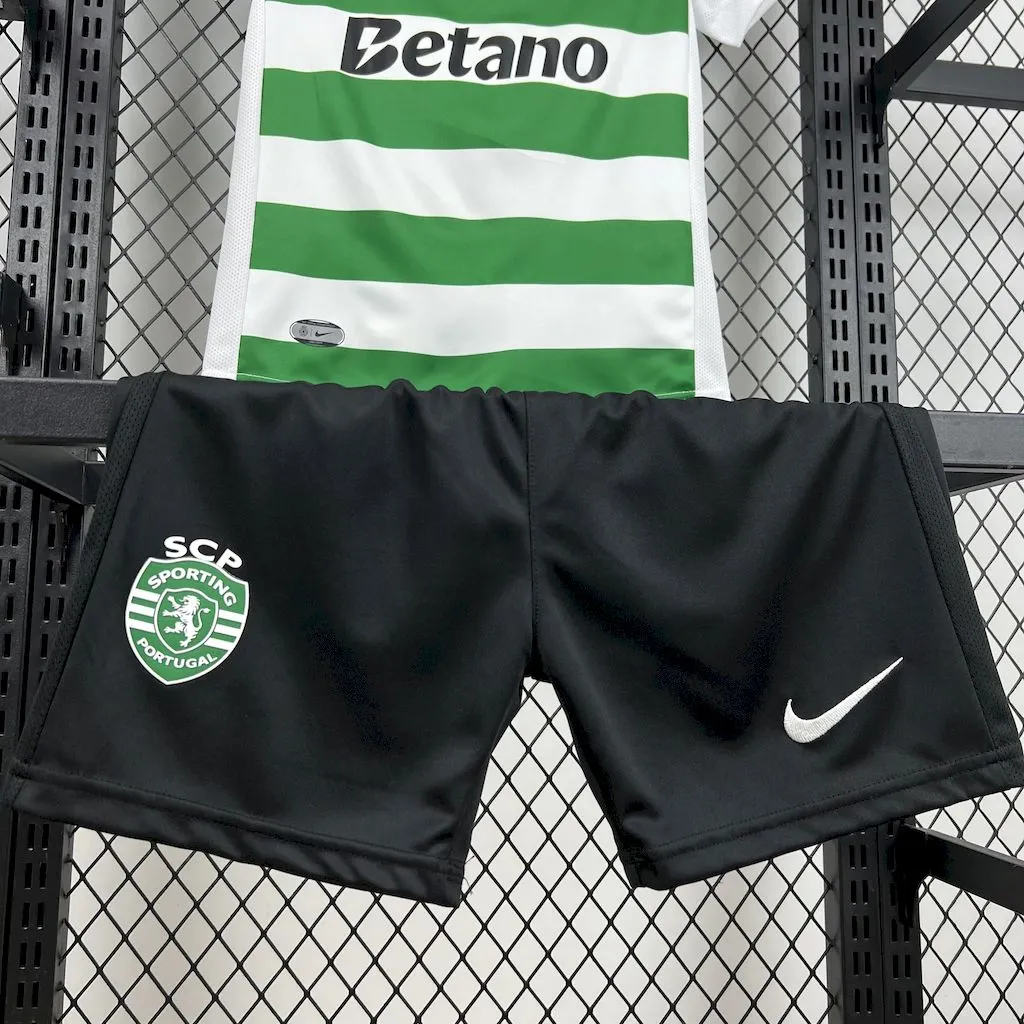 2025/2026 Sporting Lisbon Home Football Jersey Shirt 1:1 Thai Quality Kids Size - Image 8
