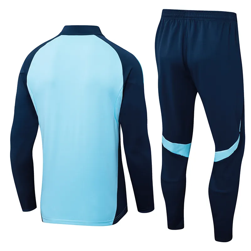 2025/2026 Arsenal Agasalho meia-ziper Light Azul Camisa de futebol Qualidade tailandesa 1:1 Conjunto - Image 2