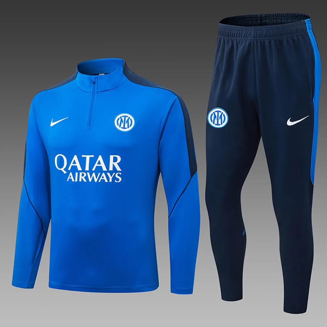 2026/2027 Inter Milan Half-Pull Training Suit Iridescent blue Football Jersey 1:1 Thai Quality Set