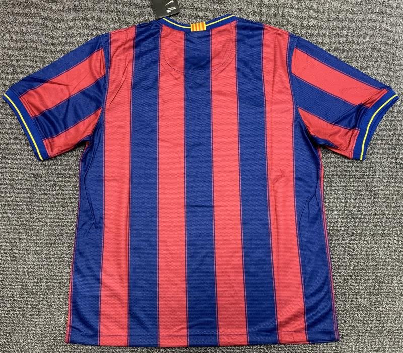 2009/2010 Ретро Barcelona Домашняя Футбольная футболка Тайское качество 1:1 — изображение 3