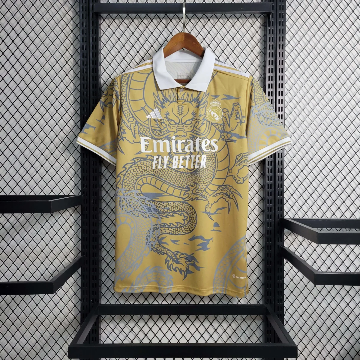 2023/2024 Real Madrid Chinese Gold Dragon Футбольная футболка