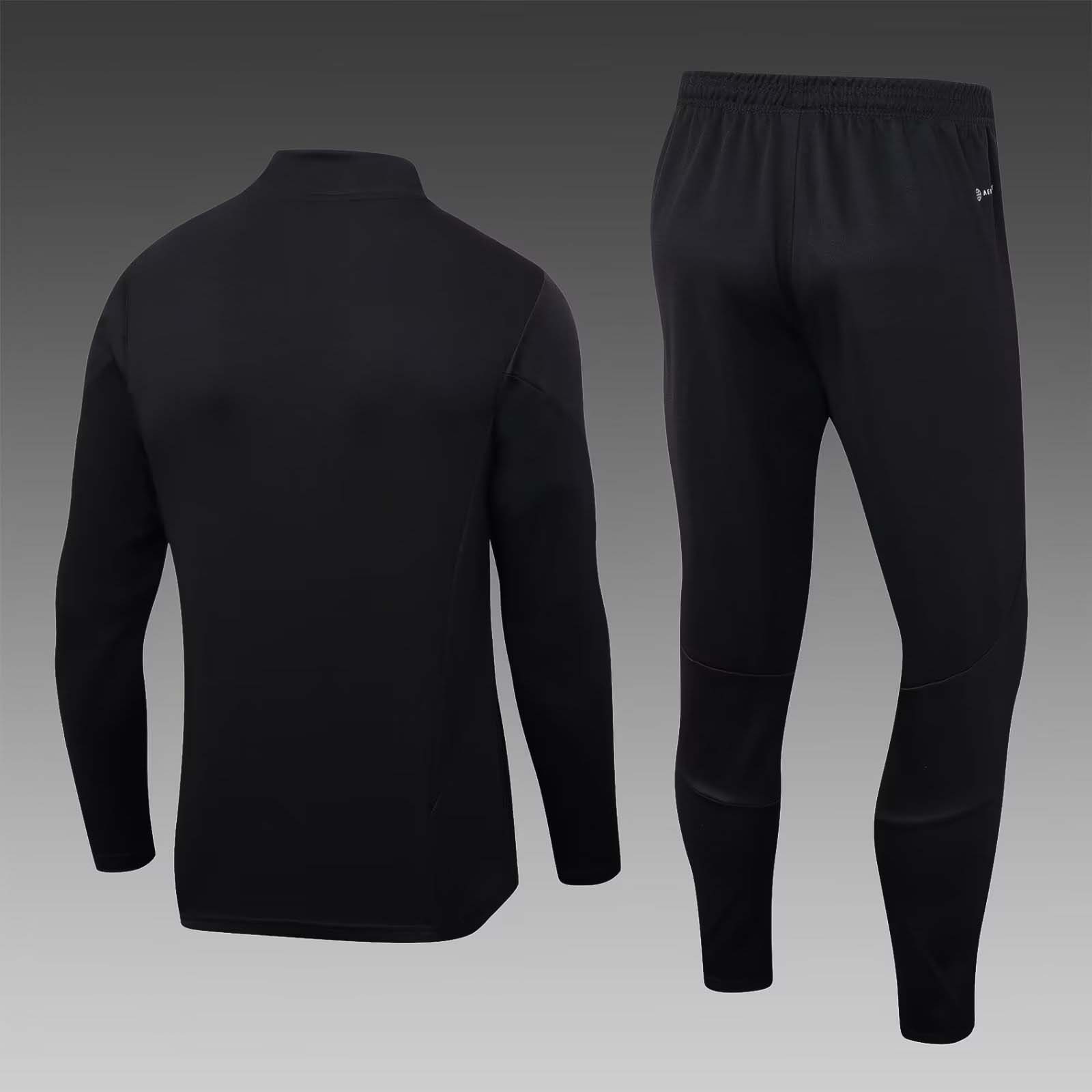 2023/2024 Arsenal Half-Pull Training Suit black Football Shirt 1:1 Thai Quality Set - Image 3