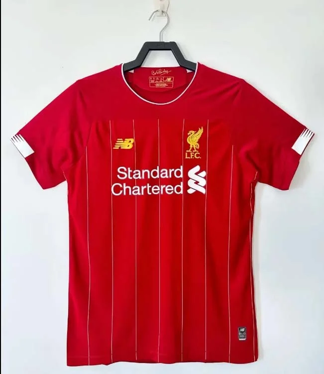 2019/2020 Retrô Liverpool Casa Camisa de futebol Qualidade tailandesa 1:1