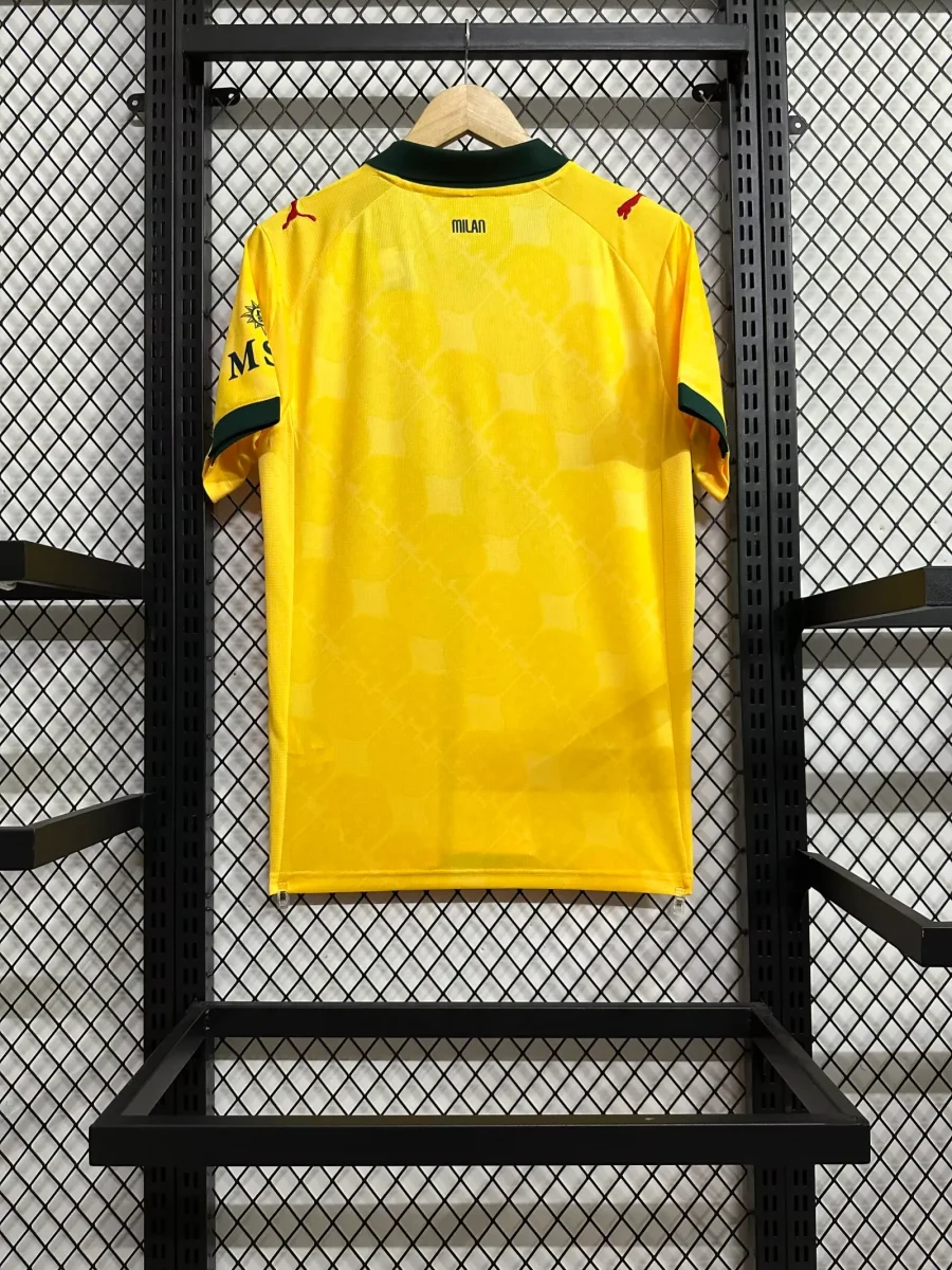 2025/2026 AC Milan Seconda Trasferta Giallo Maglia da calcio Qualità thai 1:1 - immagine 3