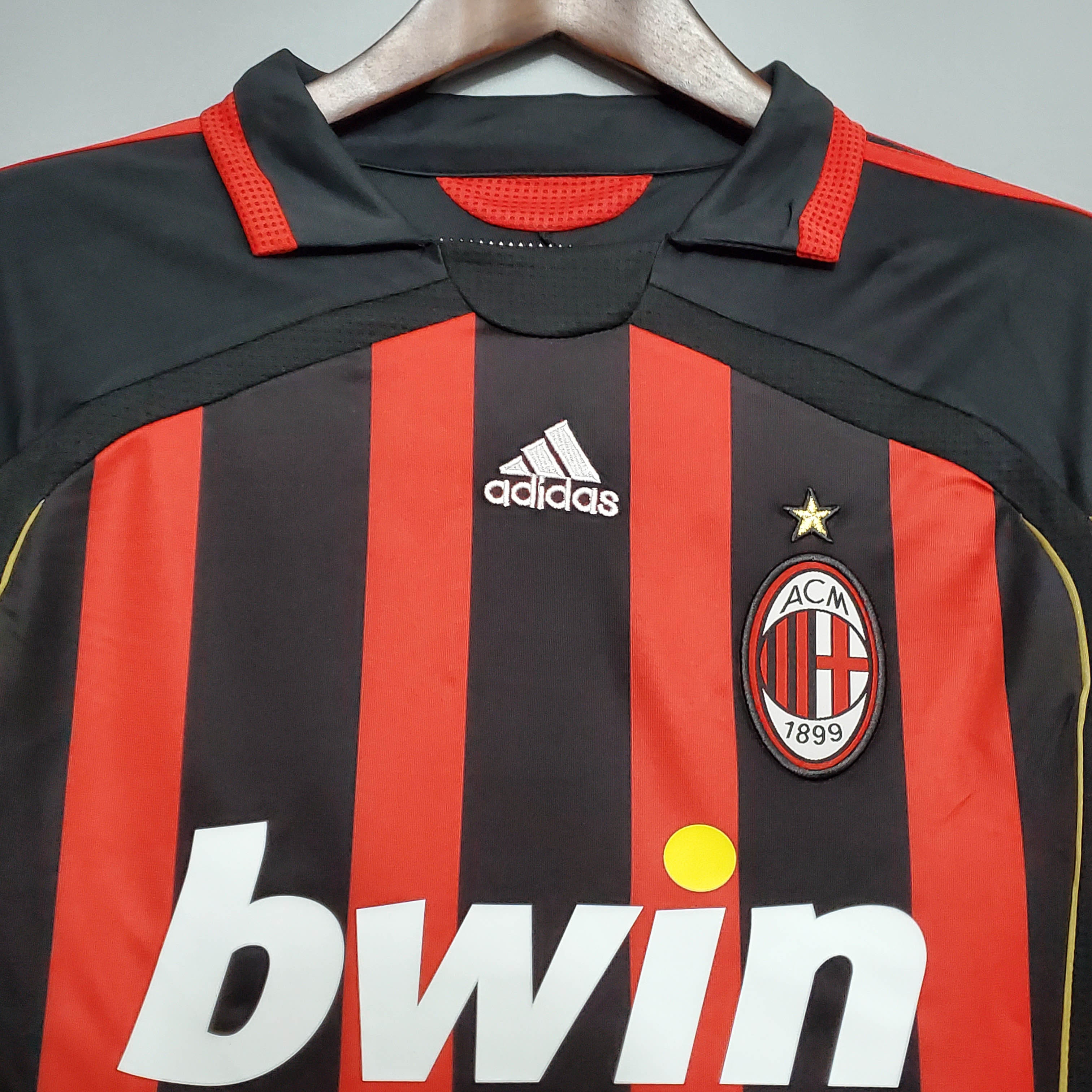 2006/2007 Retro Long Sleeve AC Milan Home Football Shirt 1:1 Thai Quality - Image 3