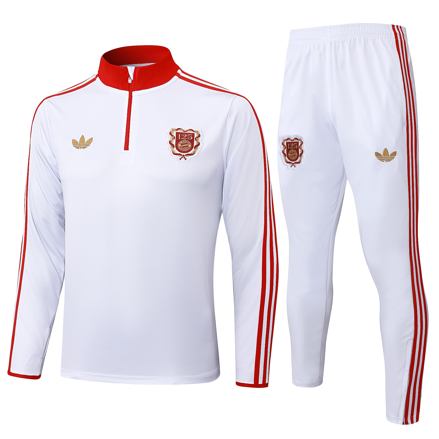 2025/2026 Bayern Munich Agasalho meia-ziper 120th Edição aniversário Camisa de futebol Qualidade tailandesa 1:1 Conjunto