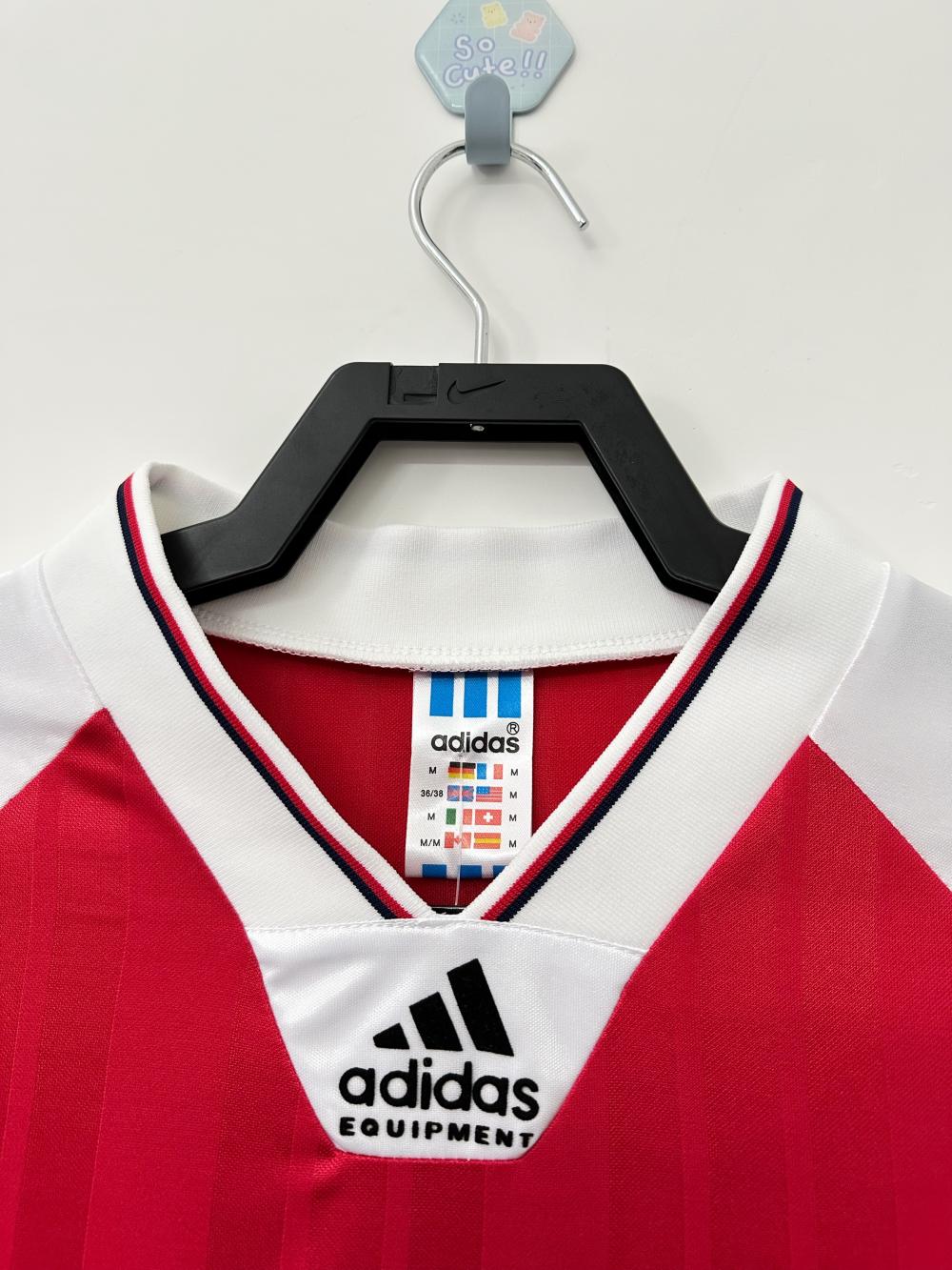 1992/1993 Retrô Manga longa Arsenal Casa Camisa de futebol Qualidade tailandesa 1:1 - Image 4