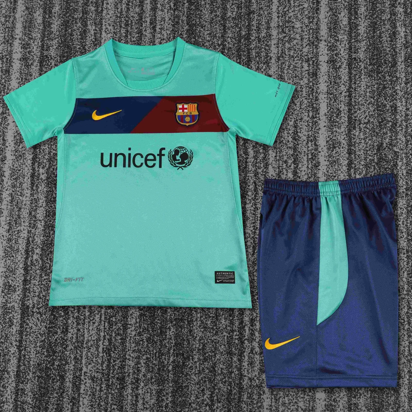 2010/2011 Retro Barcelona Wyjazdowa Koszulka piłkarska Jakość tajska 1:1 Rozmiar dziecięcy
