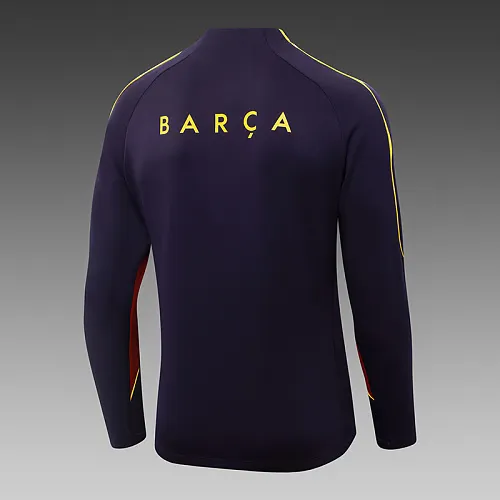 2026/2027 Barcelona Half-Pull Training Deep purple Football Shirt 1:1 Thai Quality Set - Image 5