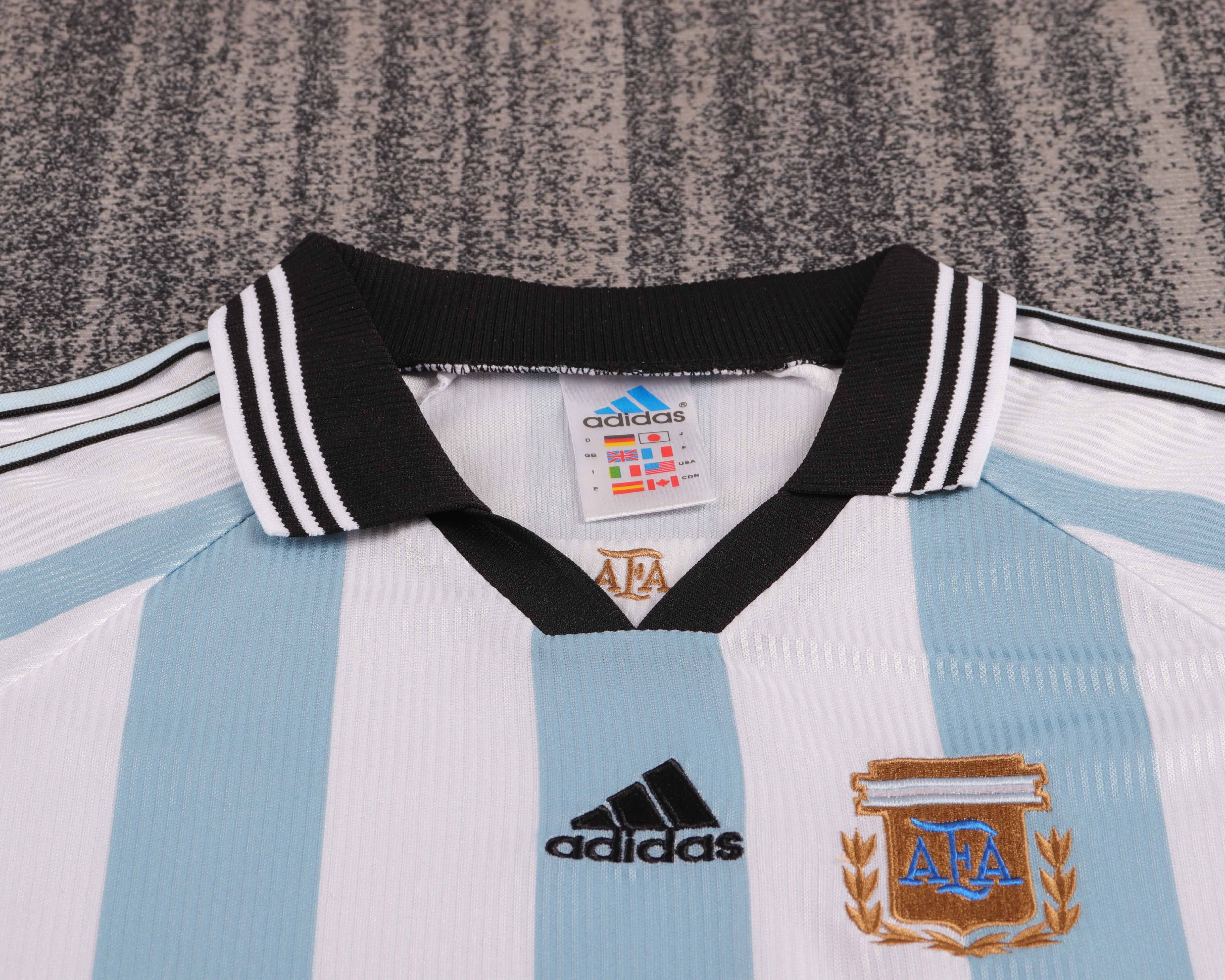 1998 Rétro Argentine Équipe nationale Domicile Maillot Qualité thaï 1:1 Taille enfant – Image 3