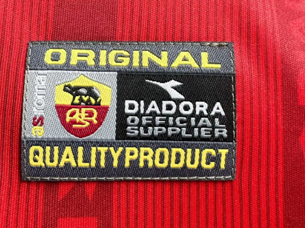 1999/2000 Manga longa Retrô Roma Terceira Fora Camisa de futebol Qualidade tailandesa 1:1 - Image 8