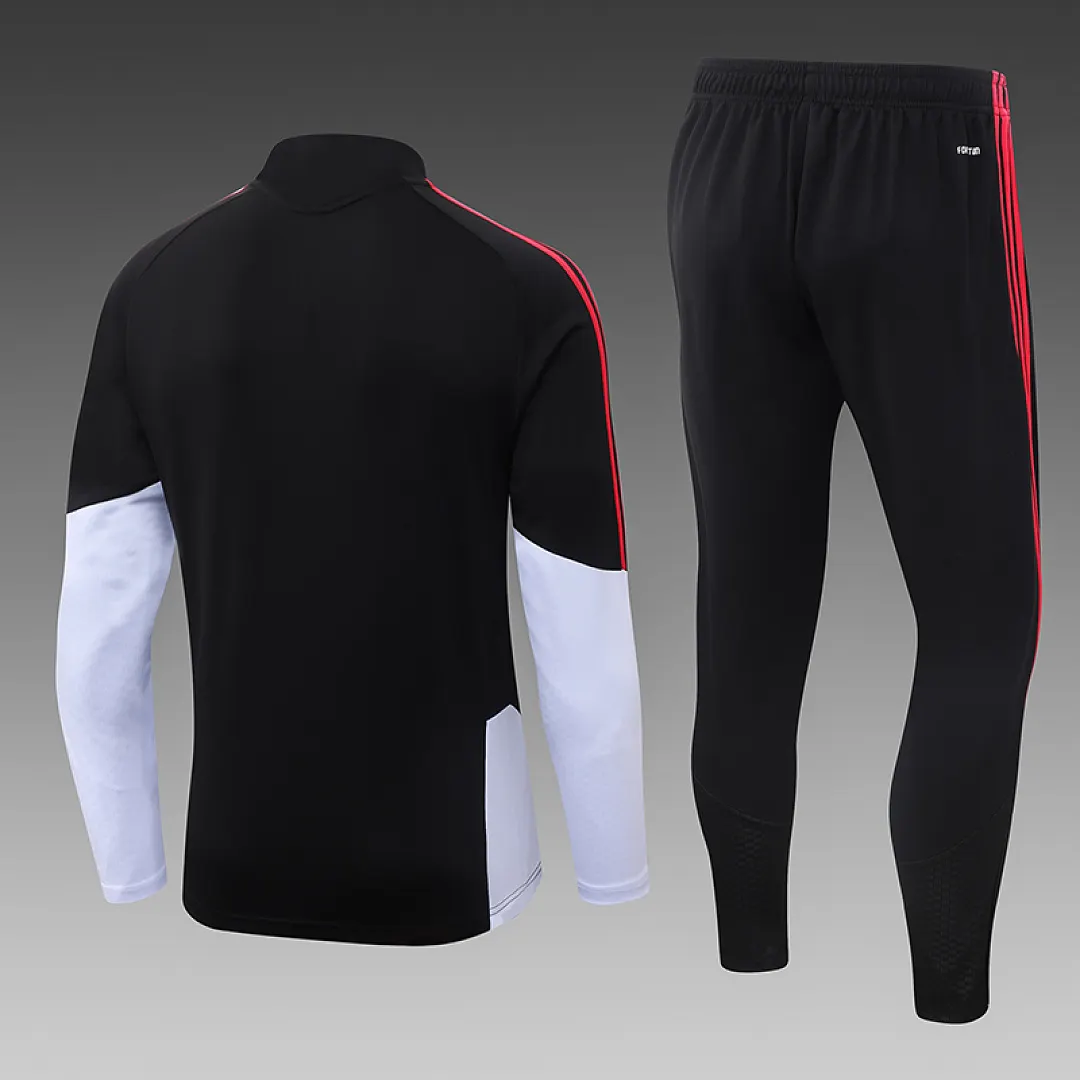 2026/2027 Arsenal Agasalho meia-ziper Preto Camisa de futebol Qualidade tailandesa 1:1 - Image 2