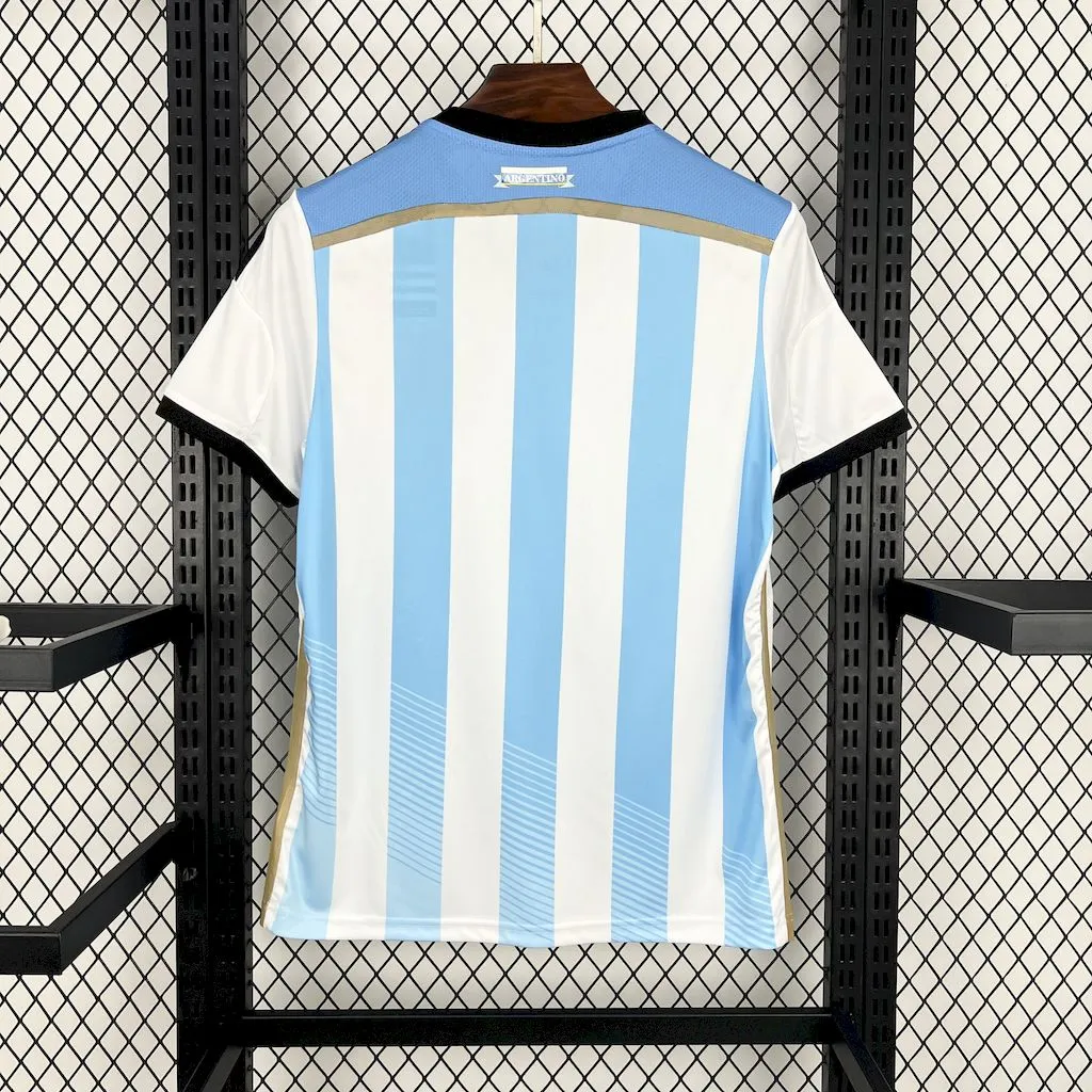 2014 Retrô Argentina Seleção Casa Camisa Qualidade tailandesa 1:1 - Image 2