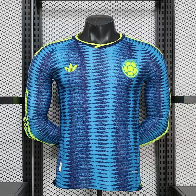 2026 Lange mouw Spelersversie Colombia Nationaal elftal Uit Voetbalshirt 1:1 Thaise kwaliteit