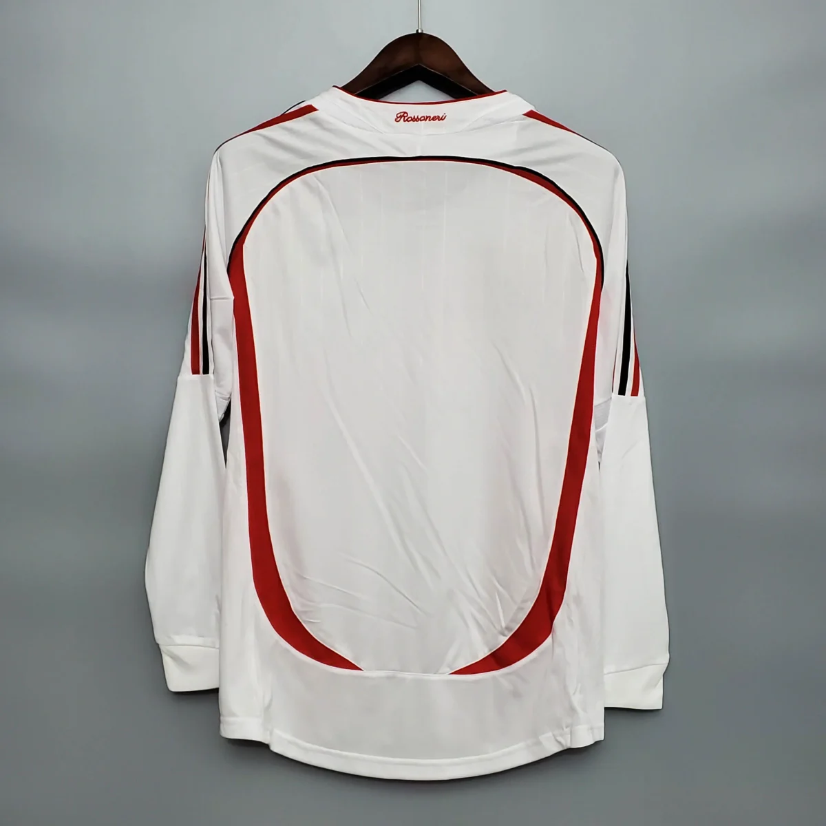 2006/2007 Retrô Manga longa AC Milan Fora Camisa de futebol Qualidade tailandesa 1:1 - Image 3