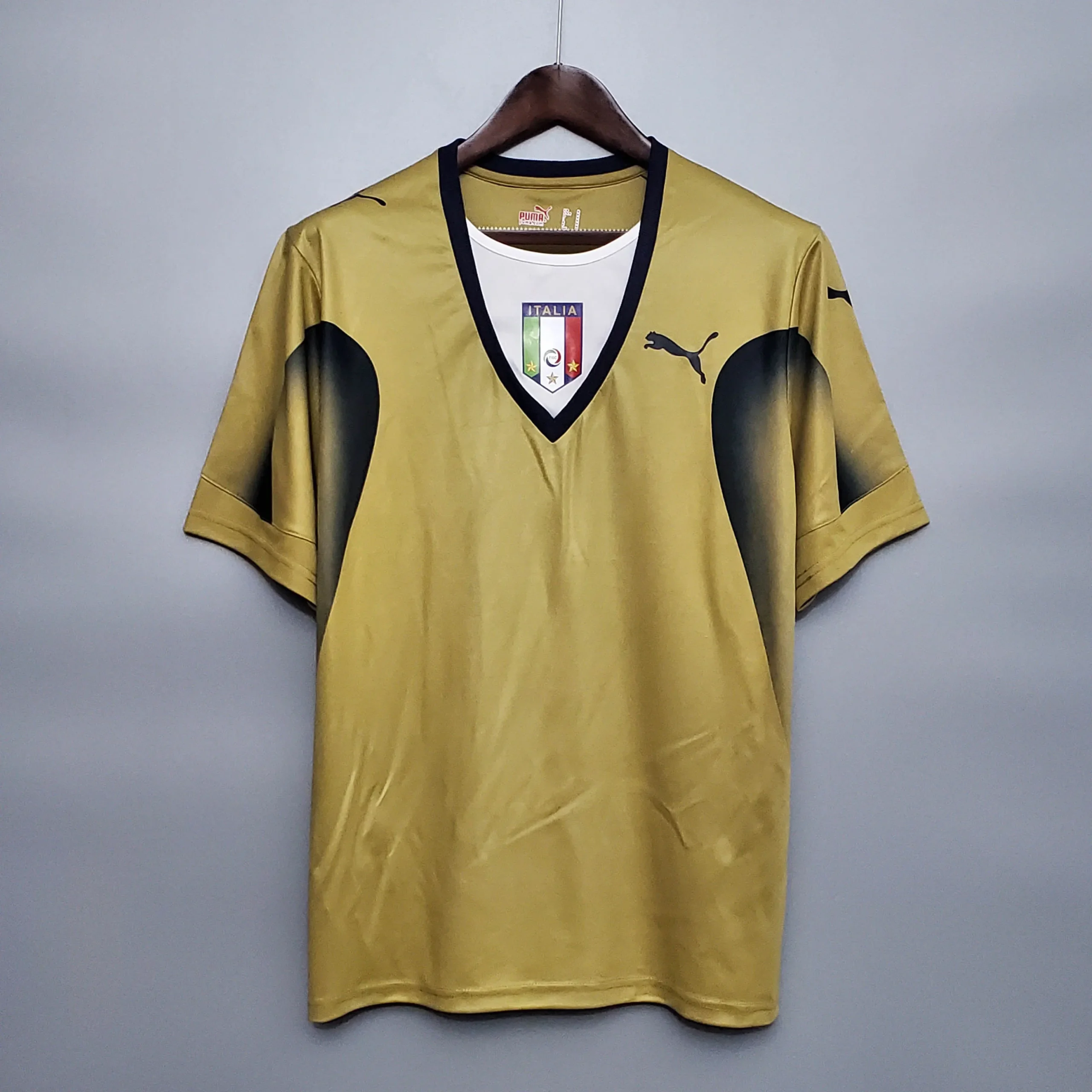 2006 Retro Italia Portero Gold Fútbol Camiseta