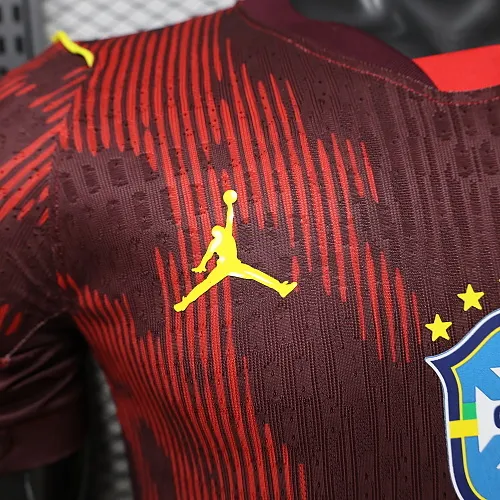 2026 Player Version Brazil Away Red Football Shirt 1:1 Thai Quality - Image 4