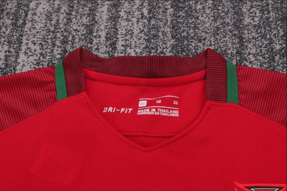 2016 Retro Portugal Home Football Shirt 1:1 Thai Quality Kids Size - Image 3