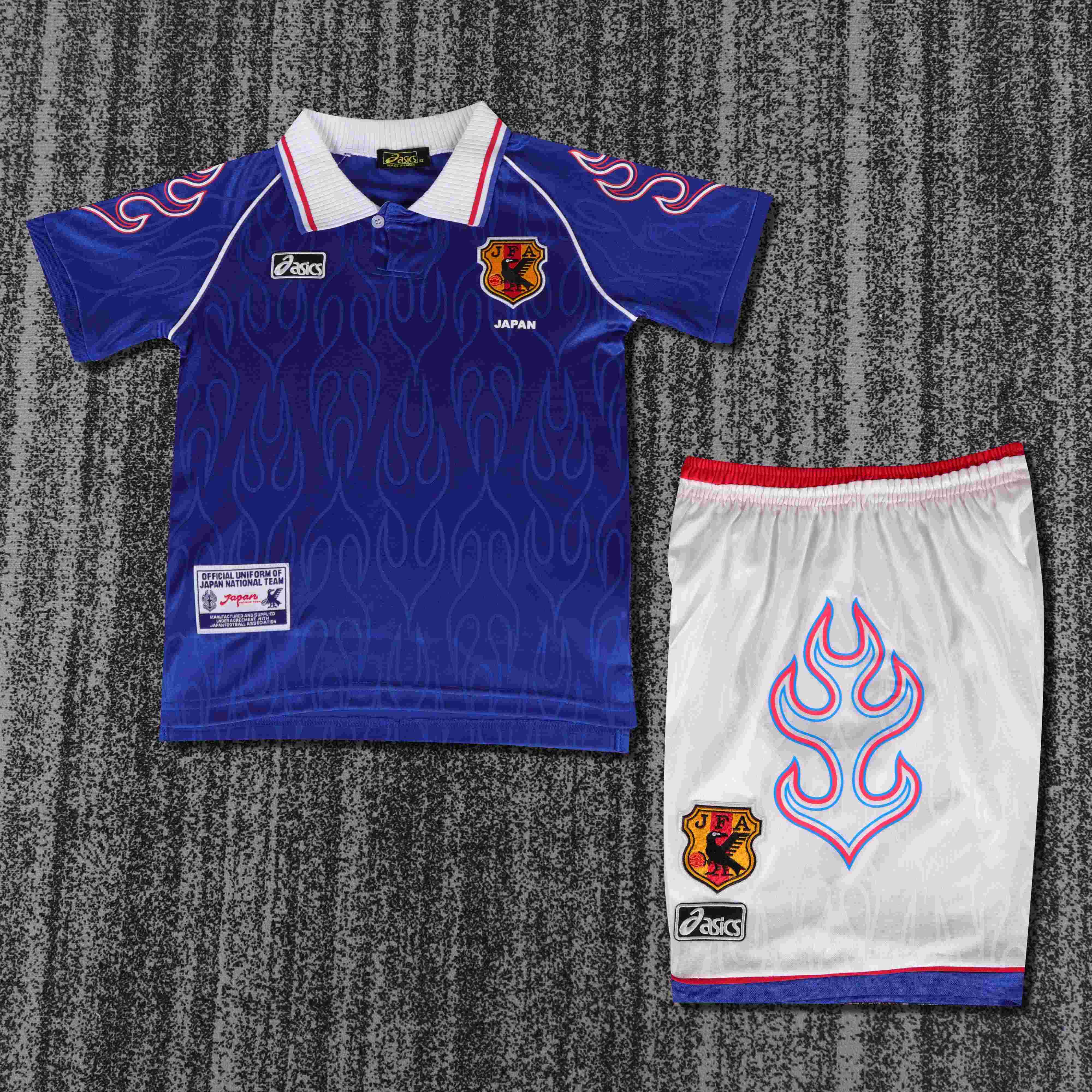 1998 Rétro Japon Domicile Maillot de football Qualité thaï 1:1 Taille enfant