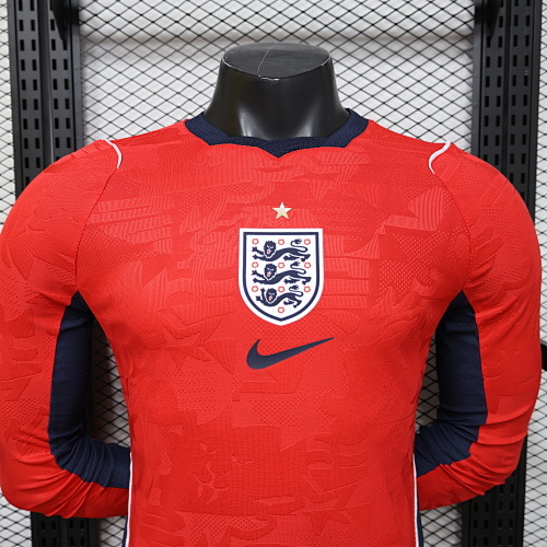 2026 Langarm Spielerversion England Auswärts Fußballtrikot 1:1 Thai-Qualität – Bild 3
