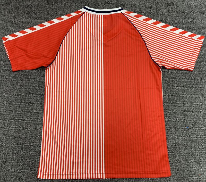 1986 Retro Dinamarca Selección nacional Local Camiseta de fútbol Calidad tailandesa 1:1 - Imagen 2