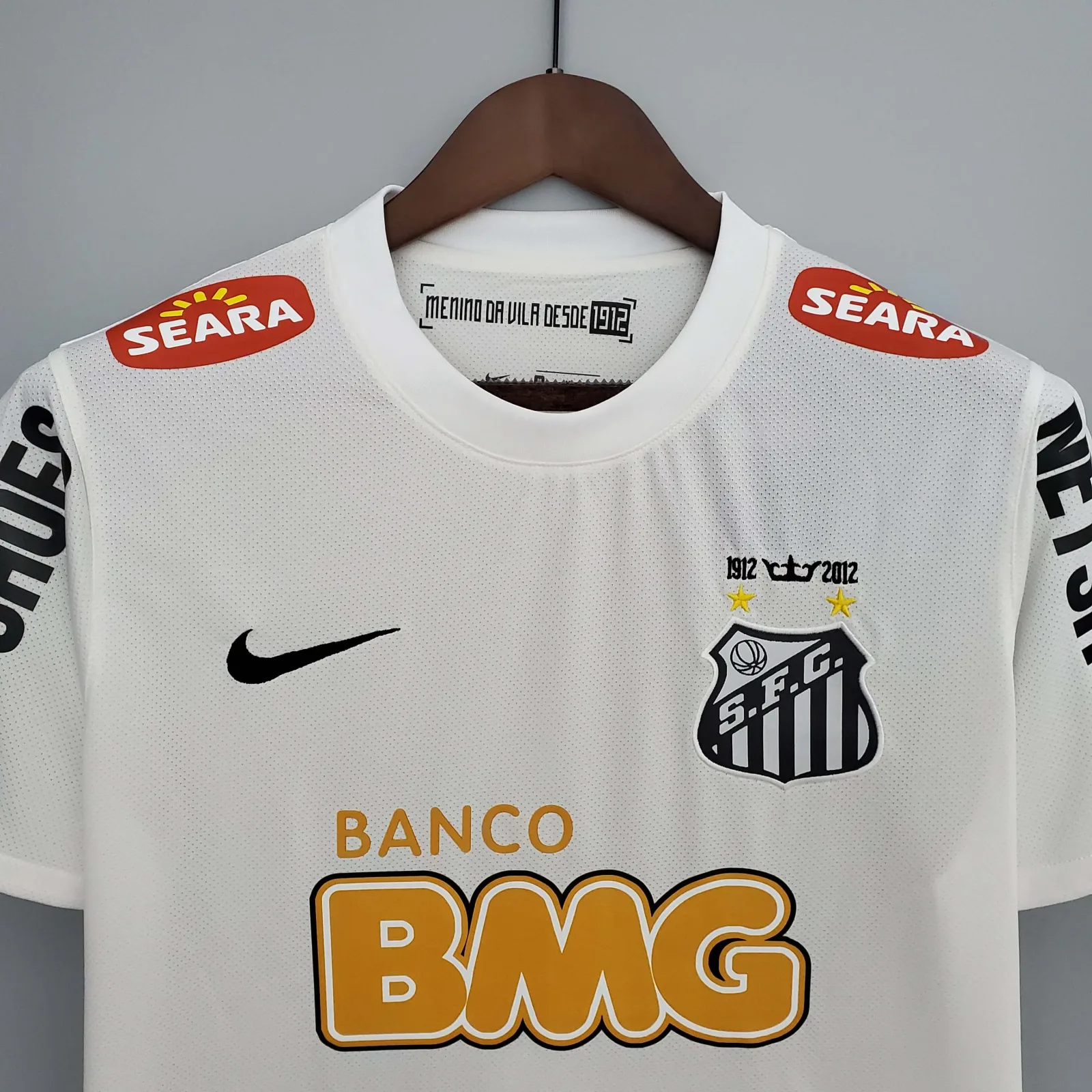2012 Retro Santos Home Soccer Jersey - Image 4