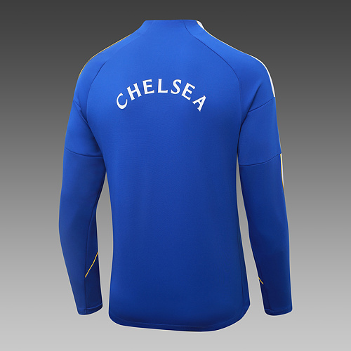 2026/2027 Chelsea Halbreißverschluss-Trainingsanzug Iridescent Blau Fußballtrikot 1:1 Thai-Qualität – Bild 5