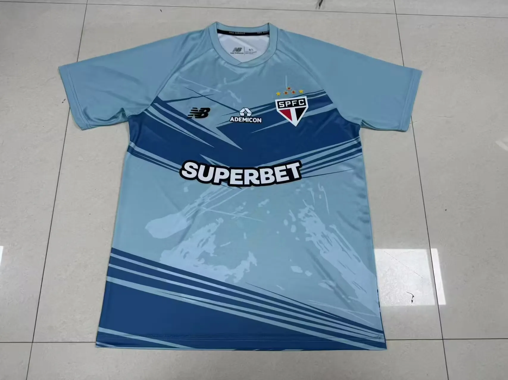 2025/2026 São Paulo Entraînement Uniforme Bleu Maillot de football Qualité thaï 1:1