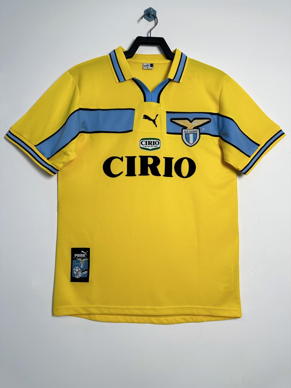 1998/1999 Ретро Lazio Третья Гостевая Футбольная футболка Тайское качество 1:1
