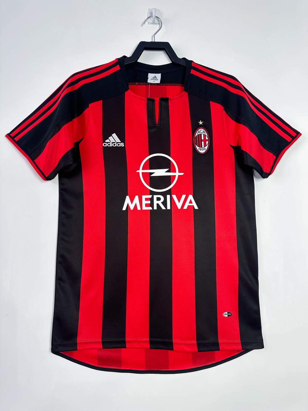 2003/2004 Retro AC Milan Thuis Voetbalshirt 1:1 Thaise kwaliteit