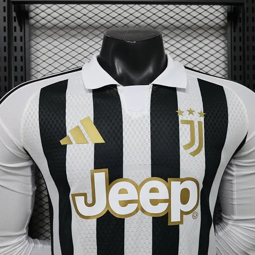 2026/2027 Long Sleeve Player Version Juventus Home Football Shirt 1:1 Thai Quality - Image 3