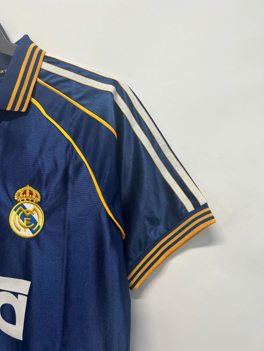 1998/2000 Retro Real Madrid Üçüncü Deplasman Futbol forması 1:1 Tayland kalitesi - Görsel 5