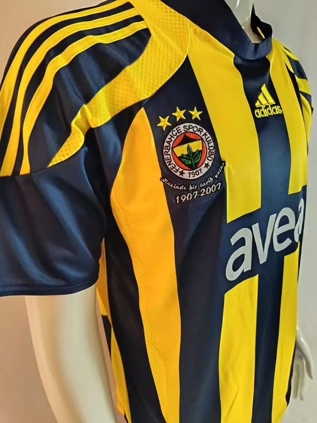 2007/2008 Retro Fenerbahce Local Camiseta de fútbol Calidad tailandesa 1:1 - Imagen 4