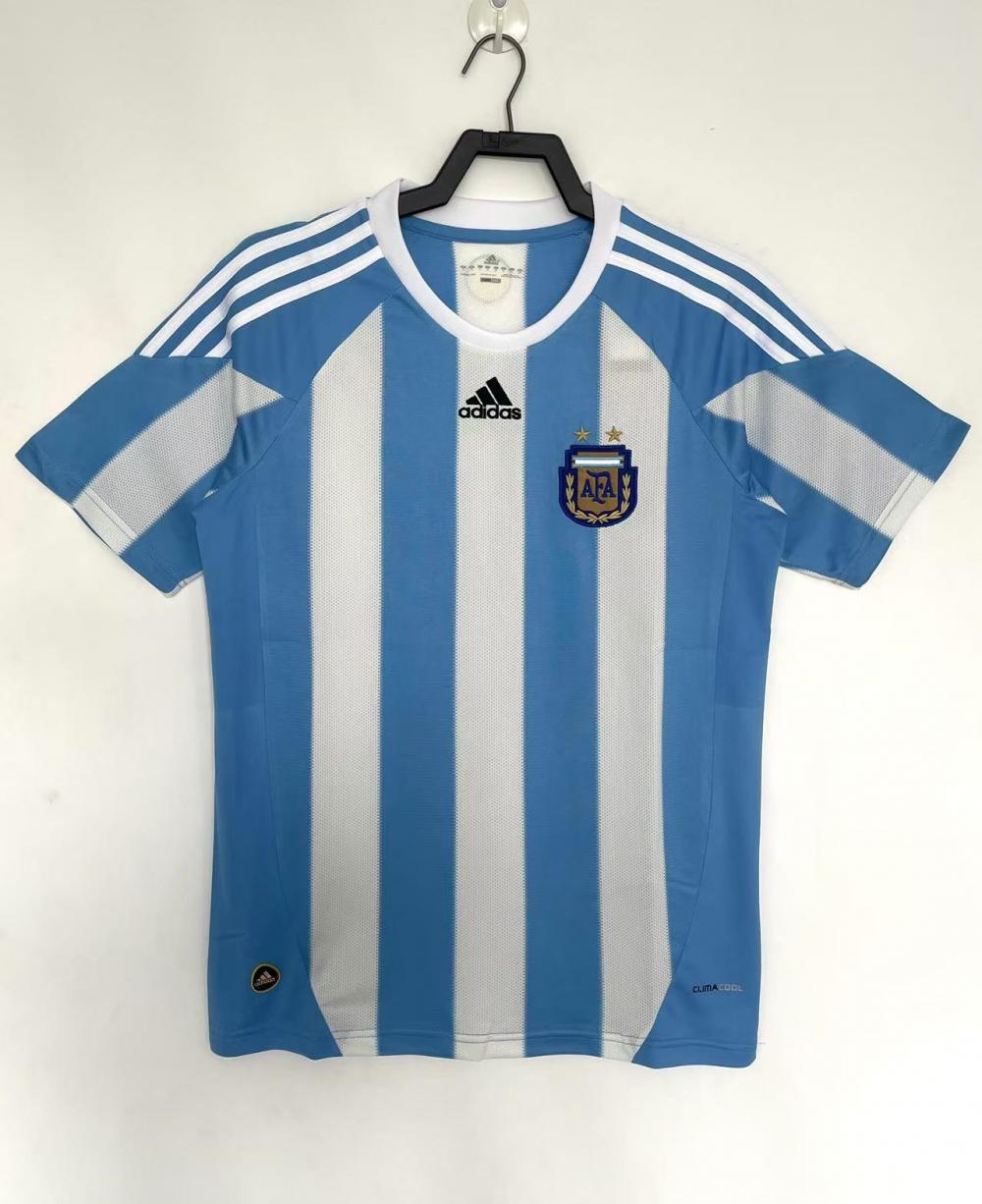 2010 复古 阿根廷 国家队 主场 球衣 1:1 泰版品质
