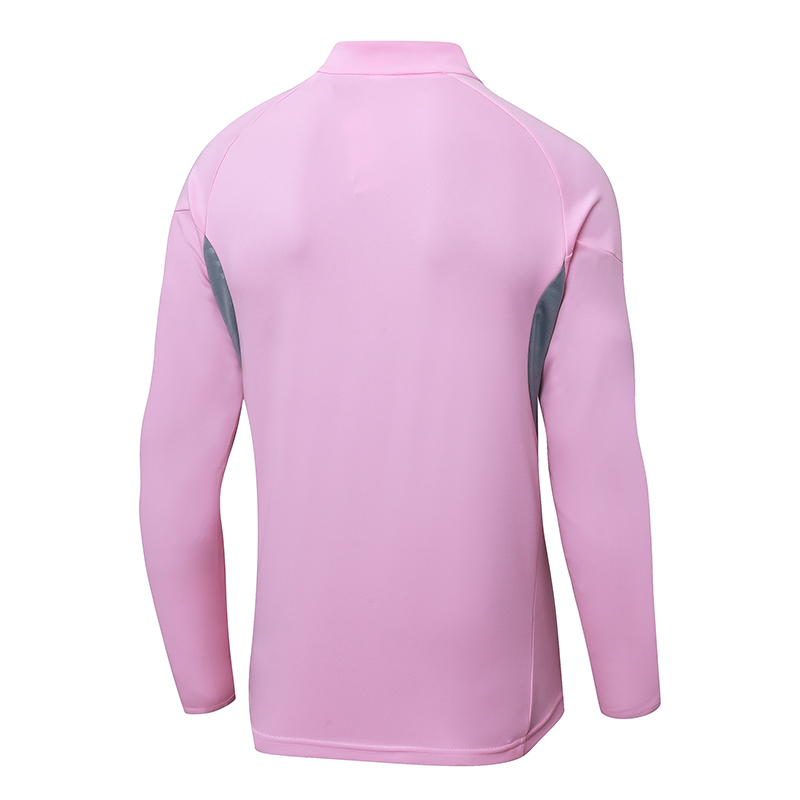 2025/2026 Inter Miami Half-Pull Training Suit Pink Football Shirt 1:1 Thai Quality Set - Image 4