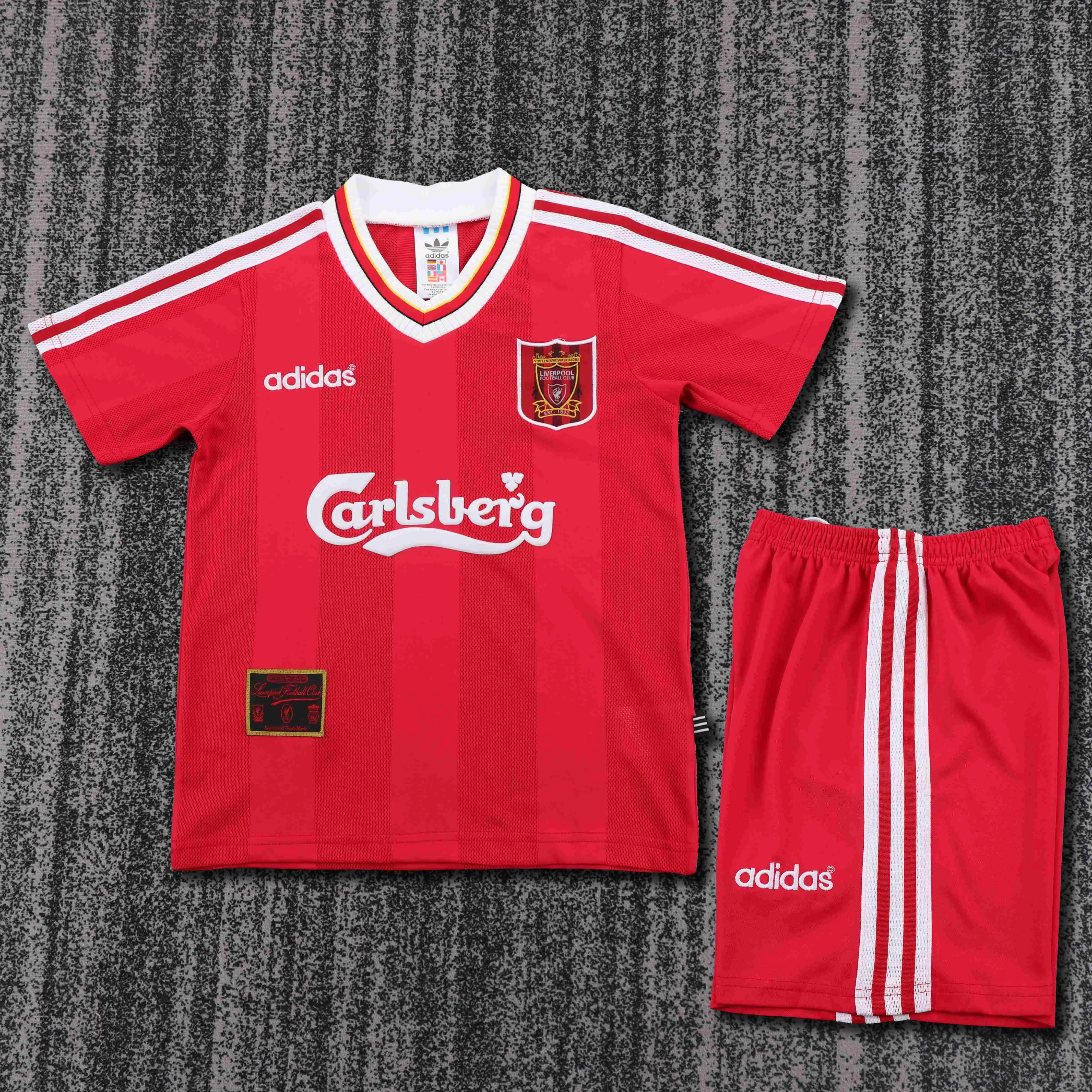 1995-1996 Retro Liverpool Home Football Jersey 1:1 Thai Quality Kids Size