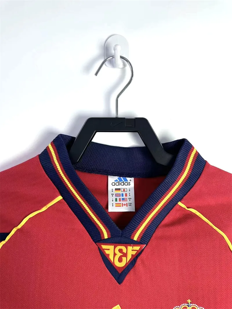 1998 Retro Spain Home Soccer Shirt 1:1 Thai Quality - Image 3