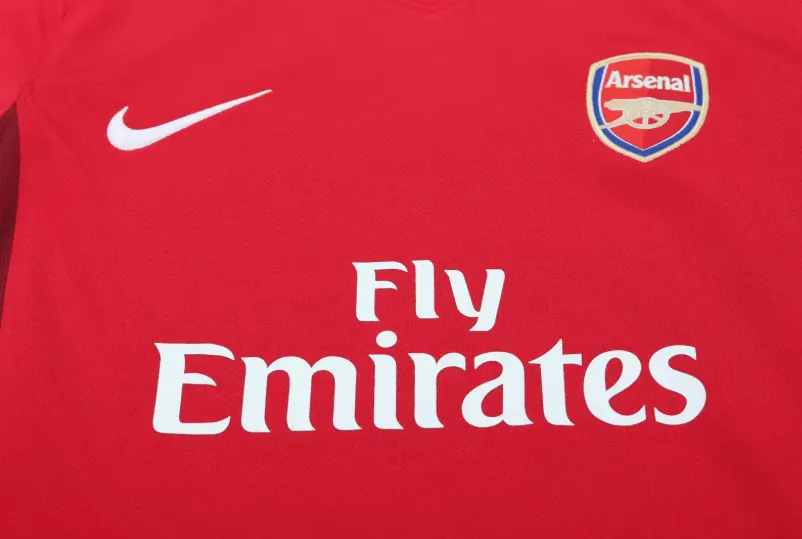 2008/2010 Retro Arsenal İç saha Futbol forması 1:1 Tayland kalitesi Çocuk bedeni - Görsel 5